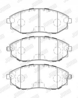 KLOCKI HAM./PRZ/ CHEVROLET EPICA 06- JURID 573751J