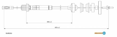 Трос зчеплення FIAT ADRIAUTO 1101131 (фото 1)