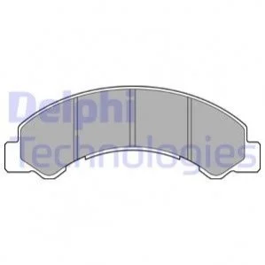 Дисковые тормозные колодки, комплект DELPHI LP2769