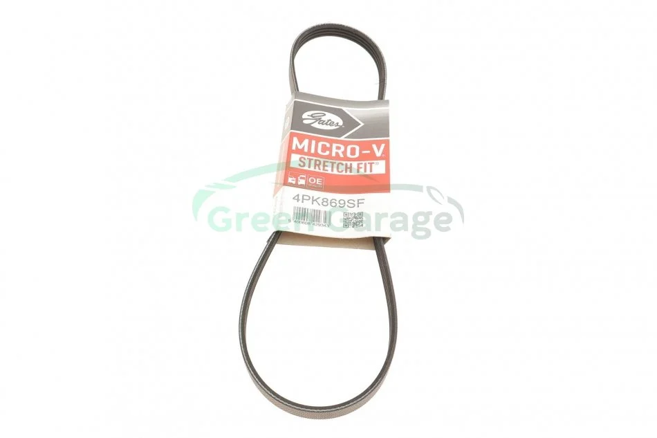 PASEK WIELOROWKOWY 4PK869 BMW X5 4,8 GATES 4PK869SF (фото 1)