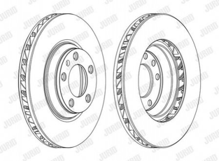 Диск гальмівний Q7 TOUAREG lewa !. JURID 562360JC1