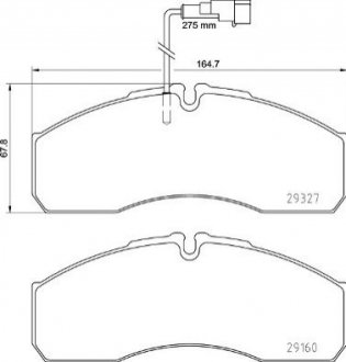 Гальмівні колодки дискові PRZOD/TYL BREMBO P56123