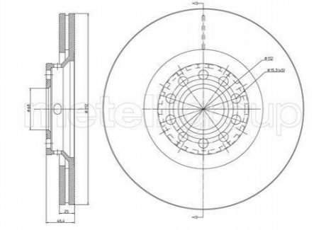 Диск гальмівний AUDI A6 01-04 WEN. CIFAM 800726C