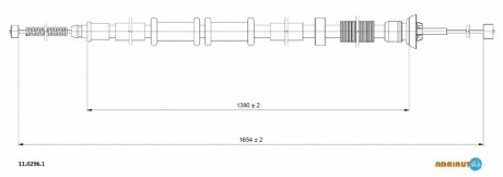 Тросик стояночного тормоза ADRIAUTO 1102961