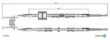 Тросик стояночного тормоза Adriauto ADRIAUTO 3302141