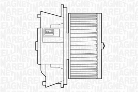 Электродвигатель, вентиляция салона MAGNETI MARELLI 069412504010 (фото 1)