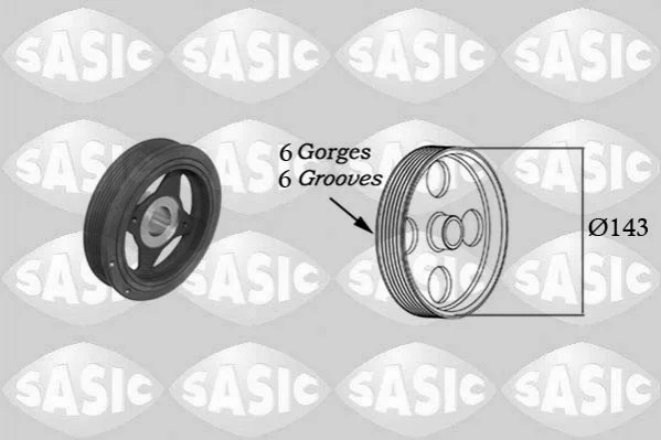 KOLO PASOWE RENAULT MEGANE III 2.0 SASIC 2154023 (фото 1)
