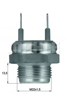 Термовимикач вентилятора радіатора MAHLE / KNECHT TSW8D (фото 1)