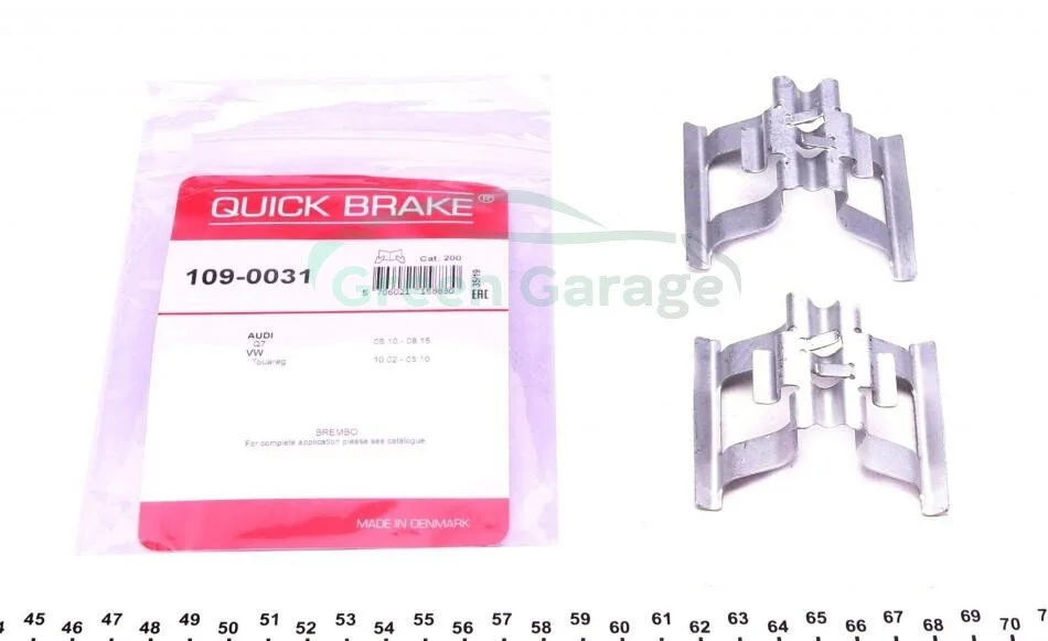 Монтажний набір гальмівної колодки QUICK BRAKE 1090031 (фото 1)
