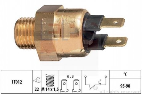 Термовимикач вентилятора радіатора EPS 1850064