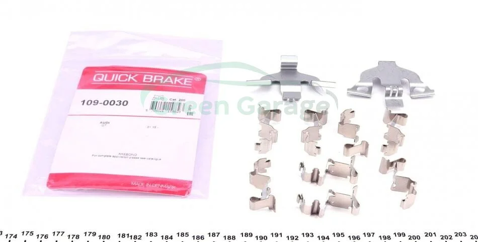 Монтажний набір гальмівної колодки QUICK BRAKE 1090030 (фото 1)