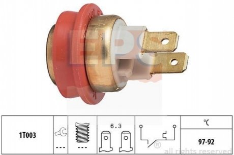 Термовимикач вентилятора радіатора EPS 1850093