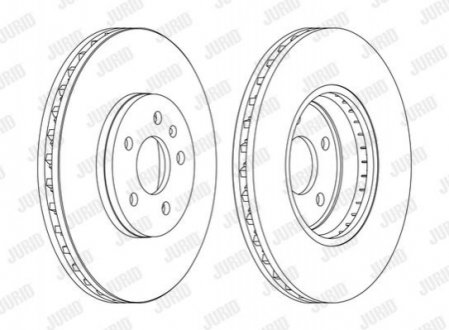 Диск гальмівний A4 07- A5 Q5 ! JURID 562511JC1