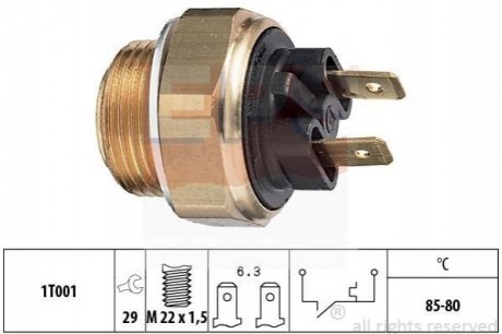 Термовимикач вентилятора радіатора EPS 1850018