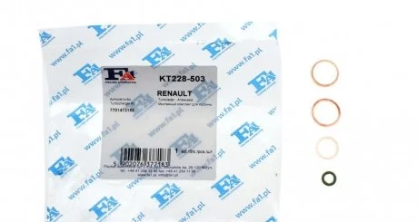 ZESTAW MONT.TURBINY TYP OE RENAULT Fischer Automotive One (FA1) KT228503
