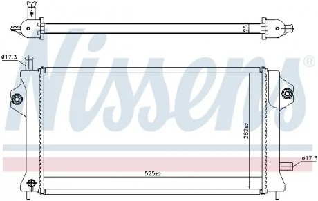 Радіатор охолоджування NISSENS 606529