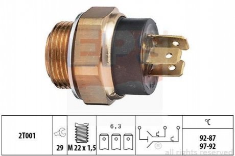 Термовимикач вентилятора радіатора EPS 1850612
