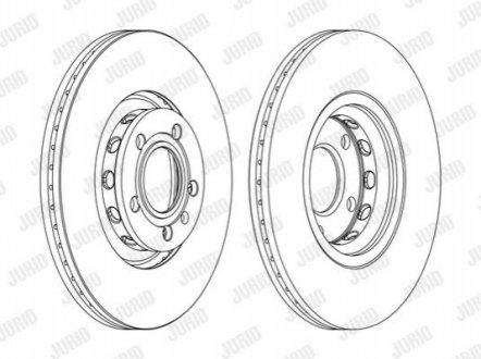Диск гальмівний AU/SK/VW ! JURID 562383JC1