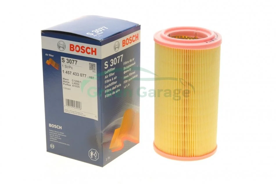 Фільтр повітряний, 1.8/1.9D 97-02 BOSCH 1457433077 (фото 1)