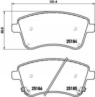 Гальмівні колодки дискові BREMBO P30064