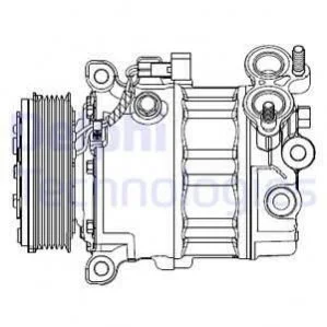 KOMPRESOR KLIM.FORD FOCUS III 11- DELPHI CS20512 (фото 1)