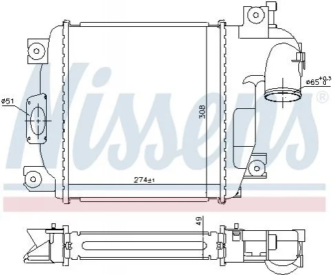 CHЈODNICA KLIMY TOYOTA HI-LUX 05- NISSENS 961424 (фото 1)