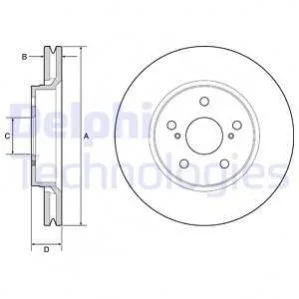Диск гальмівний DELPHI BG4952C