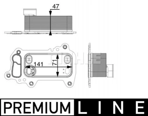 CHLODNICA OLEJU BEHR PREMIUM LINE MAHLE / KNECHT CLC79000P (фото 1)