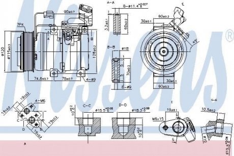 Компресор кондиціонераFR-V 05-.. NISSENS 89586