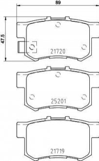 Гальмівні колодки дискові BREMBO P79027 (фото 1)