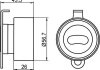 Комплект роликов, зубчатый ремень GMB GT80100 (фото 4)