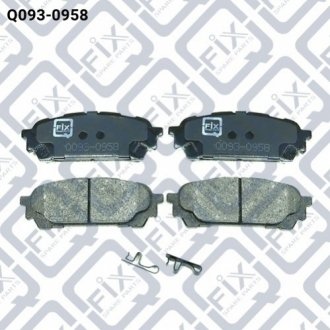 Колодки гальмівні задні дискові Q-fix Q0930958