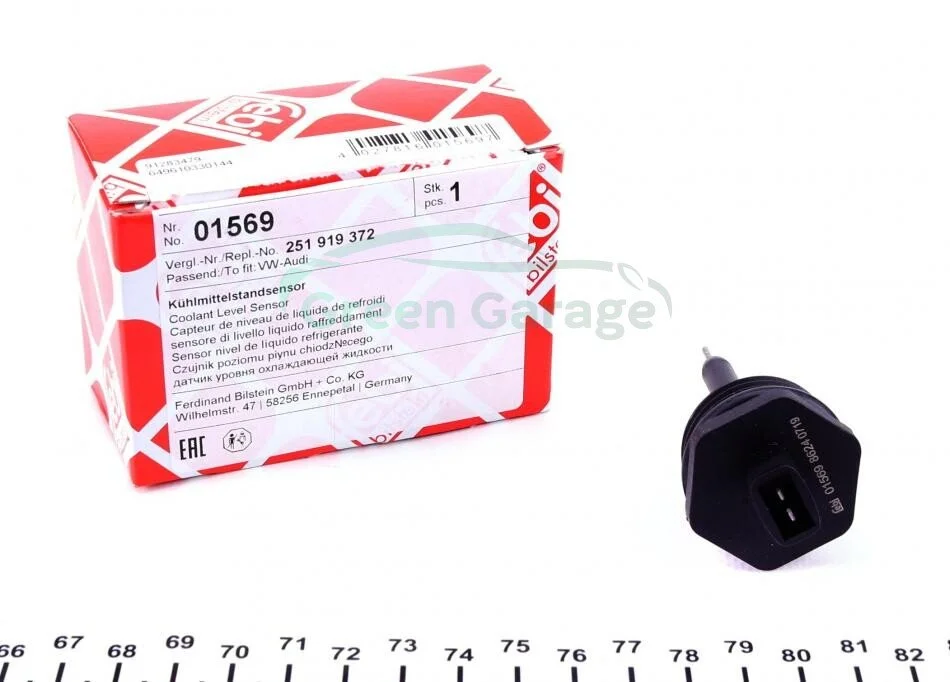 Датчик уровеня охлаждающей жидкости SEAT, VOLKSWAGEN (пр-во FEBI) FEBI BILSTEIN 01569 (фото 1)