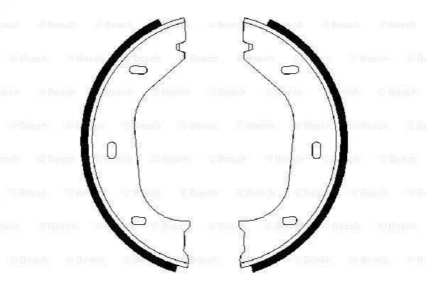 Гальмівні колодки ручного гальма BOSCH 0986487202 (фото 1)