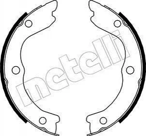 Гальмівні колодки ручного гальма METELLI 530293