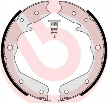 Гальмівні колодки ручного гальма BREMBO S59527 (фото 1)