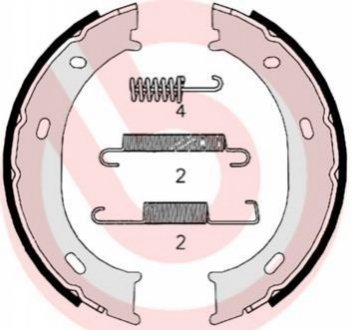 Гальмівні колодки ручного гальма BREMBO S50510 (фото 1)