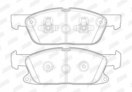 Колодки гальмівні GALAXY 2.0 15- JURID 573837J