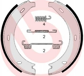 Гальмівні колодки ручного гальма BREMBO S50517