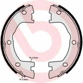 Гальмівні колодки ручного гальма BREMBO SA6508