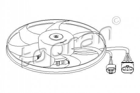 Вентилятор, охлаждение двигателя TOPRAN / HANS PRIES 111282