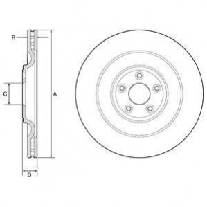 TARCZA HAM.JAGUAR F-TYPE 12- TYL DELPHI BG9194C