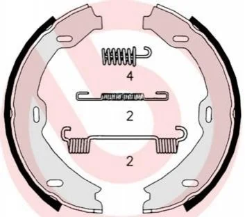 Гальмівні колодки ручного гальма BREMBO S50518