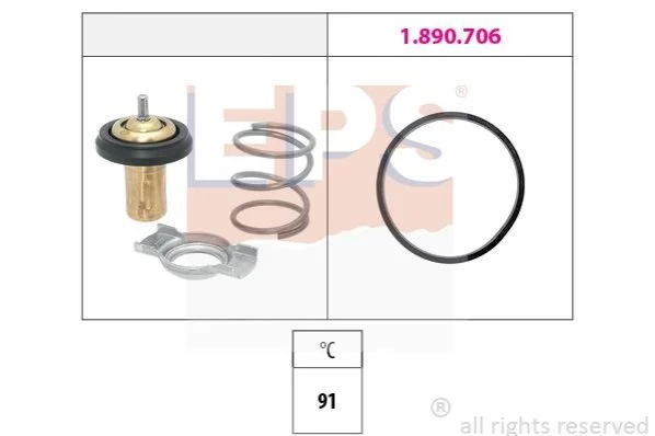 Termostat LOGAN SANDERO II MICRA EPS 1880995 (фото 1)