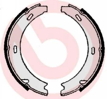 Гальмівні колодки ручного гальма BREMBO S50508 (фото 1)