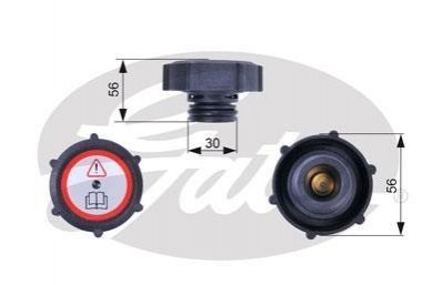 Кришка бачка системи охолодження GATES RC243