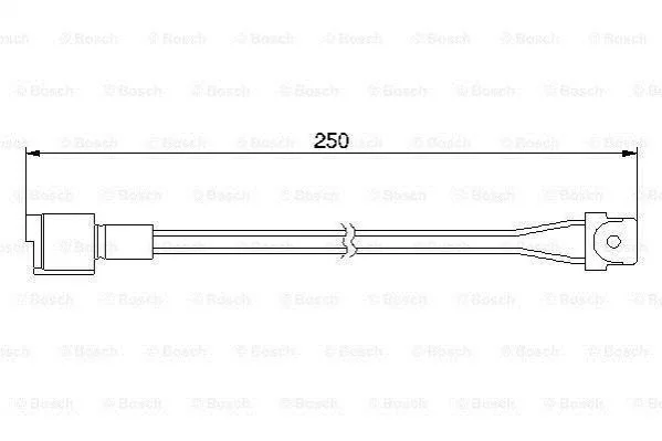Датчик зносу гальмівних колодок BOSCH 1987474905 (фото 1)