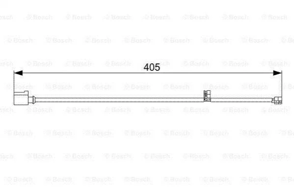 Датчик зносу гальмівних колодок BOSCH 1987473025 (фото 1)