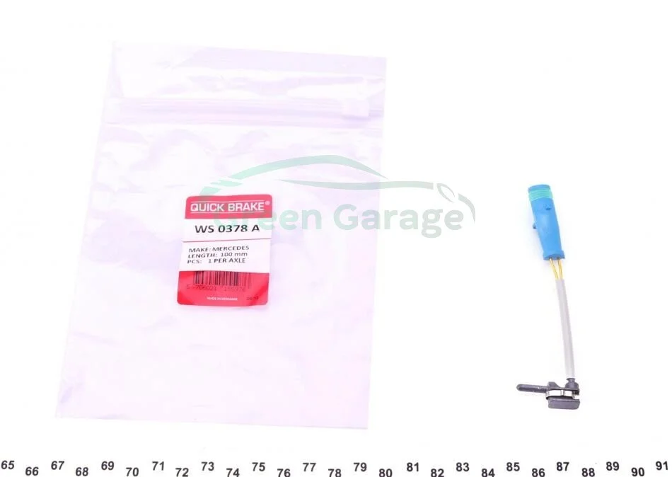 Датчик зносу гальмівних колодок QUICK BRAKE WS0378A (фото 1)