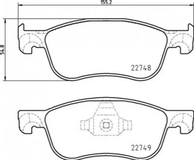 Гальмівні колодки дискові PRZOD BREMBO P24210